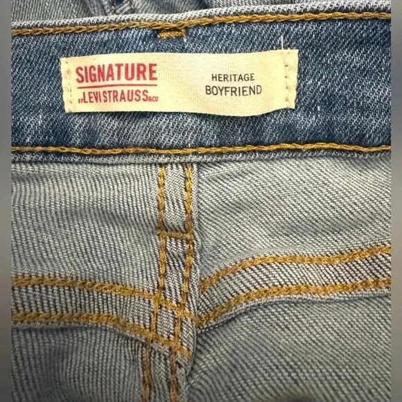 Signature By Levi Strauss Women’s Heritage Boyfriend Jeans Size- 29 - Picture 7 of 10
